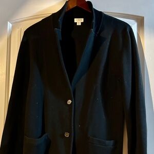 J Crew Black M Kbit Blazer